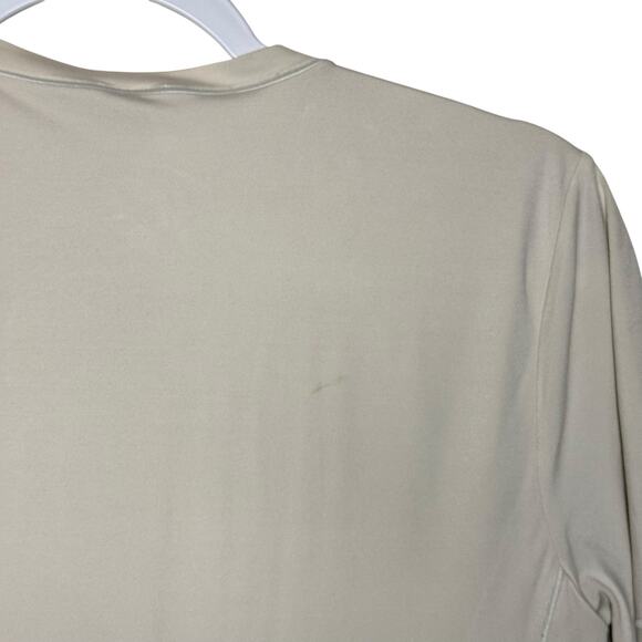 Lululemon Wundermost Ultra-Soft Nulu Square-Neck Long-Sleeve Bodysuit Cream L - Picture 5 of 9